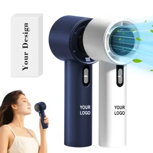 Portable Handheld Fan 1800mAh 180 Adjustable USB Rechargeable Foldable Fan with Real-Time Electricity Display