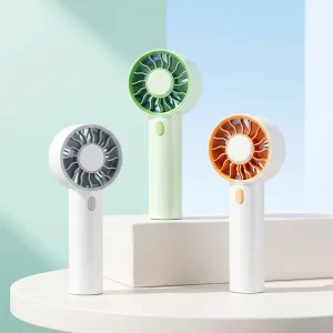 Portable Handheld Fan USB Rechargeable Five Speed Strong Wind Mini Cooling Wearable Car Travel Fashion High Quality