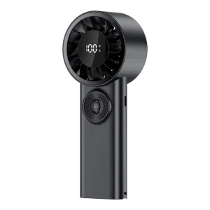 Portable Handheld Fan with 100-Speed Digital Display USB Charging Lithium-ion Battery Household Use Box Packaging