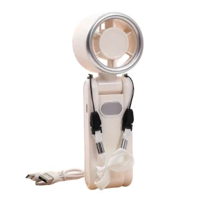 Portable Handheld Mini Fan Turbo Cooling Battery Powered USB Rechargeable Foldable for Indoor Outdoor Household Car Use