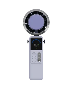 Portable Handheld Strong Wind Fan with Ice Compress Function Slide Switch Adjustable Wind Speed Gear