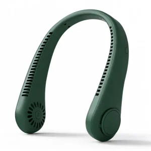 Portable Hanging Neck Fan Silent Bladeless Design USB Charging Wearable Cooler Fan for Daily Use Outdoor Activities