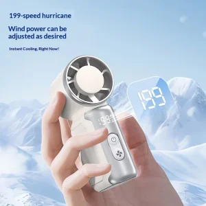 Portable High Speed Mini Turbo Fan Rechargeable USB Charging Electric Handheld Fan Portable Mini Fan