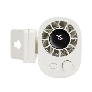 Portable High-Speed Waist-Mounted Cooling Fan Mini Neck Clip Air Cooling Fan Mini Size Outdoor USB Rechargeable Desktop Fan