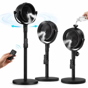 Portable Humidifying Fan with Remote Control for Office and Car