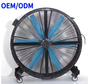 Portable Industrial Fan 36 Inch 6 Plastic Blades High Airflow Axial Fan Anti corrosive Lightweight Workshop Ventilation