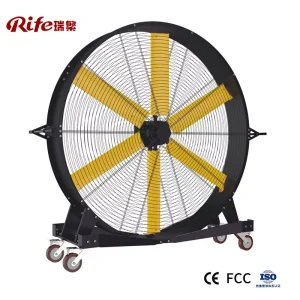 Portable Industrial HVLS Fan Motor Remote Control 1.1m Blade Diameter 38dB Quiet Operation Energy Saving Easy Installation for