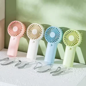 Portable Lightweight White Blue Pink Green Mini Handheld Fan for Outdoor Use