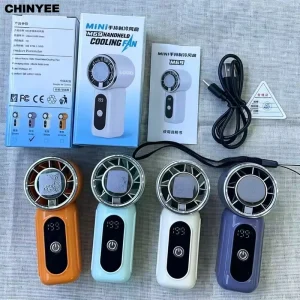 Portable Mini Bladeless Turbine Fan with High Speed Cooling Ice Cooling Handheld Design Custom Logo Available