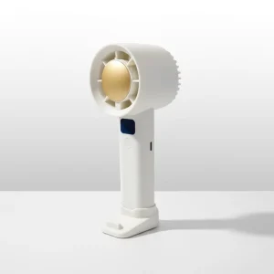 Portable Mini Electric Handheld Fan Rechargeable 5-Speed Low Noise Easy Installation Car RV Hotel Household Use Plastic English
