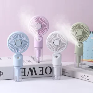 Portable Mini Fan with Water Spray for Outdoor Travel and Car Events