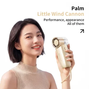 Portable Mini Handheld Fan 2300mAh Rechargeable Pocket Fan With Lanyard for Outdoor Travel Commute Shopping