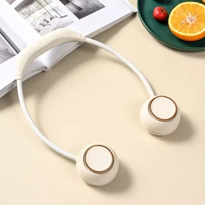 Portable Mini Neck Hanging Fan Cooler Rechargeable Wearable USB Fans for Outdoor Sports Car RV Three Speed Wind Battery Powered