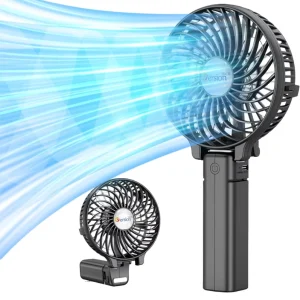 Portable Mini Personal USB Fan Handheld Rechargeable Battery Operated Air Cooling Fan for Home Office Travel Outdoor Car Hotel