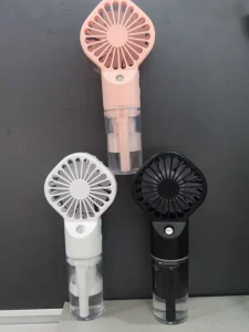 Portable Mini Rechargeable Hand-Held Fan with Spray Humidification Function for Outdoor Car RV Use Low Noise Gift