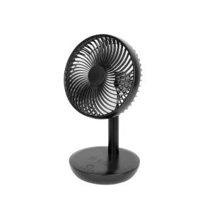 Portable Mini USB Battery Rechargeable 2000mAh Plastic Car Use 3 Speed Fan Digital Control Remote App Controlled Brushless Motor