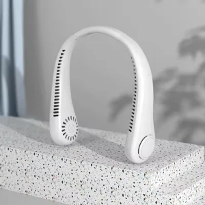 Portable Neck Fan Bladeless USB Rechargeable Wearable Hands Free Personal Cooling Ventilator Silent for Outdoor Sport