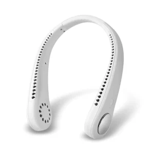 Portable Neck Fan Hands Free Bladeless Fan Wearable Personal Fan Leafless Headphone Design USB Powered 3 Speeds