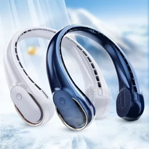 Portable Neck Fan Personal Hands Free Bladeless 360° Cooling Fan LED Display Rechargeable Wearable Fan H23 162