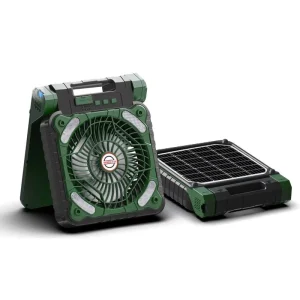 Portable Outdoor Camping Solar Fan with USB & 3 Gears Foldable & Mosquito Repellent Feature Solar Panel Charging