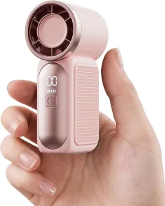 Portable Pocket Mini Fan 100g Lightweight Turbo Fan with 100 Speeds USB Rechargeable for Travel Outdoor Use