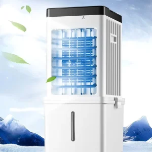 Portable Quick Cooling Electric Fan with Remote Control Large Capacity Water Tank with Movable Cooling Fan for Home