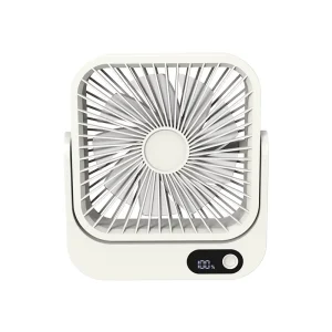 Portable Rechargeable Desk Table Top Fan with USB Charging Function and Energy Saving Desktop for Home and Office Use