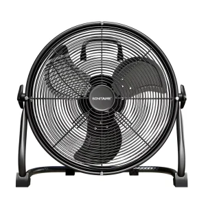 Portable Rechargeable Floor Fan Aluminum Fan Blades All Metal Design for Outdoor Camping Car Home Use