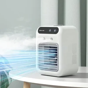 Portable Rechargeable Mini Mist Air Cooler Fan 500ml Large Capacity 3-Speed Outdoor Hotel Use Low Noise 40dB Eco-Friendly