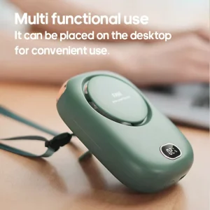 Portable Rechargeable Neck Fan 2000mAh Air Cooler Electric Fan and Cooling Small Portable Mini Fan Ventilador