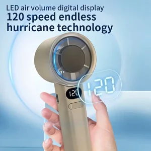 Portable Silent 120 Speed Handheld Fan for Office and Travel