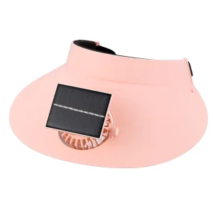 Portable Solar Powered Rechargeable Fan Cap Wearable Mini Pocket Handheld Fan for Travel Camping Outdoor Solar Powered Fan