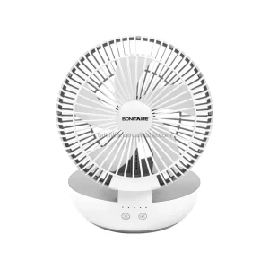 Portable Table Fan for Outdoor & Household Use Energy Storage with Light & Mechanical Air Cooling for Hotels