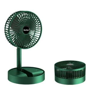 Portable Telescopic Folding Plastic Table Fan for Home 16 Inch Low Noise USB Rechargeable Table Fan Light Table Fan Rechargeable