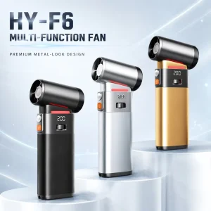 Portable Turbo Jet Fan 8000mAh High Speed Handheld Cooling Blower USB Rechargeable Outdoor Travel Airflow
