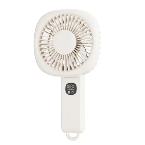 Portable USB Charging Mini Ventilator Foldable Hanging Neck Fan Five Speed Wind Foldable for Outdoor
