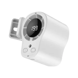 Portable USB Rechargeable Clip on Mini Waist Fan Adjustable Speed Hanging Eco Friendly Bladeless Household Hotel Car Office