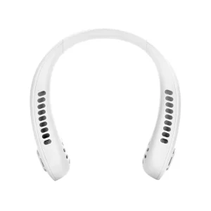 Portable USB Rechargeable Neck Fan Wearable Air Cooling Device Hands Free Headphone Design Leafless Consumer Electronics