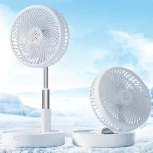 Portable USB Rechargeable Plastic Table Fans Multifunction Outdoor & Desktop Use Foldable Fan