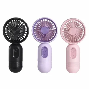 Portable USB Rechargeable Wearable Handheld Fan Lightweight Battery Powered Mini Fan for Outdoor Car Household Use