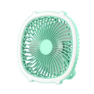 Portable Usb Rechargeable Camping Ceiling Fan Student Table Fan With Led Light Light weight Low Noise Charging Desk Cooling Fans
