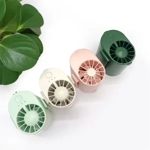 Portable Waist Clip Electric Fan Mini Handheld Hanging Fan Lanyard for Outdoor Car Use Battery Plastic