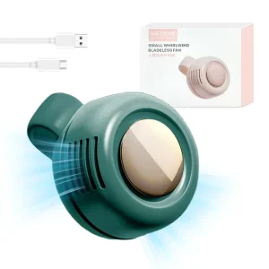 Portable Waist Clip Fan Mini Bladeless Silent 3 Speed USB Rechargeable Clip on Neck Fan for Outdoor Sports
