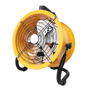 Portable Warehouse Floor Fan Metal Cylindrical Axial Flow Blower with Handle