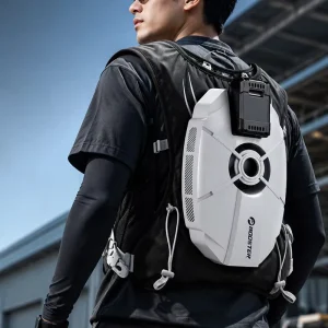 Portable Wearable Cooling AC Vest with 9 Speed Fan & Built in Battery for Outdoor Work & Sports Use