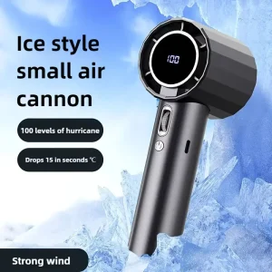 Portable Wearable Handheld Fan Rechargeable USB Type C Charging Strong Wind Personal Mini Cooling Brushless Motor Travel Office