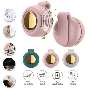 Portable Wearable Mini Clip On Electric Fan Rechargeable Power Bank with Car Use for Gifts