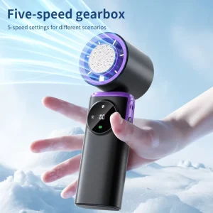 Portable Wearable Mini USB Rechargeable Battery Cooling Fan High Speed Durable Plastic Handheld Low Noise Household Car Use 4 6