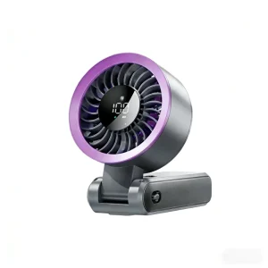 Portable Wearable Neck Cooler Foldable Handheld Quiet Outdoor Air Blower Anti Slip Rechargeable Travel Daily Use Plastic Battery