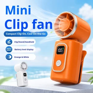 Portable Wearable Neck Fan Mediterranean Style Hands Free Portable Wearable Fans Personal Wearable Fan for Outdoor Sports